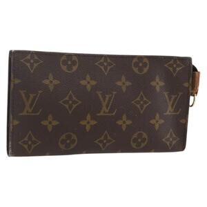 LOUIS VUITTON Monogram Bucket GM Accessory Pouch LV Auth 157678
